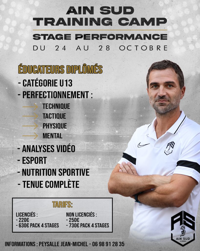 Affiche Stage Performance U13
